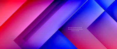 Kare şekiller bileşimi, akışkan geometrik soyut arkaplan. 3B gölge efektleri, modern tasarım şablonu