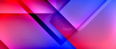 Kare şekiller bileşimi, akışkan geometrik soyut arkaplan. 3B gölge efektleri, modern tasarım şablonu