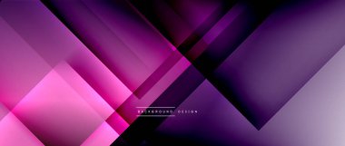 Kare şekiller bileşimi, akışkan geometrik soyut arkaplan. 3B gölge efektleri, modern tasarım şablonu