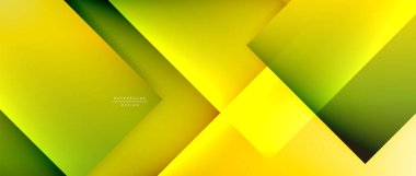 Kare şekiller bileşimi, akışkan geometrik soyut arkaplan. 3B gölge efektleri, modern tasarım şablonu