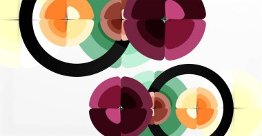 Soyut arkaplan, renkli daireler geometrik bileşim. Duvar Kağıdı, Sancak, Arkaplan, Kart, Kitap İllüstrasyonu, İniş Sayfası