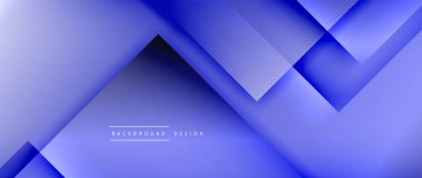 Kare şekiller bileşimi, akışkan geometrik soyut arkaplan. 3B gölge efektleri, modern tasarım şablonu