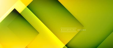 Kare şekiller bileşimi, akışkan geometrik soyut arkaplan. 3B gölge efektleri, modern tasarım şablonu