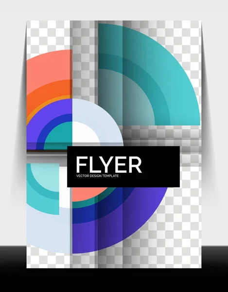 Дизайн кола шаблон друку а4 флаєра, річний дизайн звіту — стоковий вектор