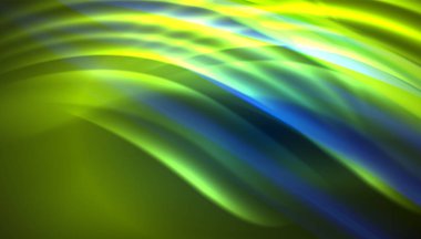 Yaratıcı sıvı dalga çizgileri soyut arkaplan. İş veya teknoloji sunumu, İnternet posteri veya web broşürü kapağı, duvar kağıdı için modaya uygun soyut düzen şablonu