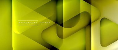 Üçgen geometrik soyut arkaplanı şekillendirir. Üç boyutlu gölge efektleri ve sıvı eğimleri. Metin mesajınız için modern üstüste bindirme formları duvar kağıdı