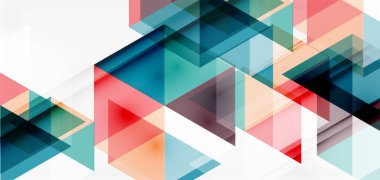 Geometrik soyut arkaplan, mozaik üçgen ve altıgen şekiller. İş veya teknoloji sunumu, İnternet posteri veya web broşürü kapağı, duvar kağıdı için modaya uygun soyut düzen şablonu