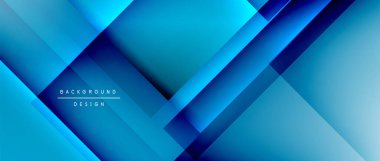 Kare şekiller bileşimi, akışkan geometrik soyut arkaplan. 3B gölge efektleri, modern tasarım şablonu