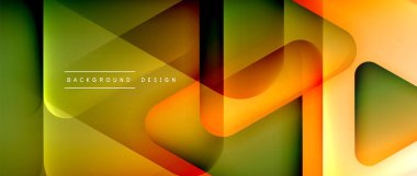 Üçgen geometrik soyut arkaplanı şekillendirir. Üç boyutlu gölge efektleri ve sıvı eğimleri. Metin mesajınız için modern üstüste bindirme formları duvar kağıdı