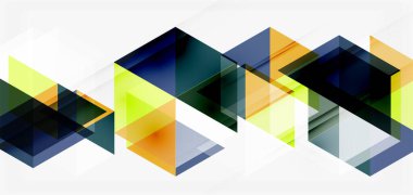 Geometrik soyut arkaplan, mozaik üçgen ve altıgen şekiller. İş veya teknoloji sunumu, İnternet posteri veya web broşürü kapağı, duvar kağıdı için modaya uygun soyut düzen şablonu