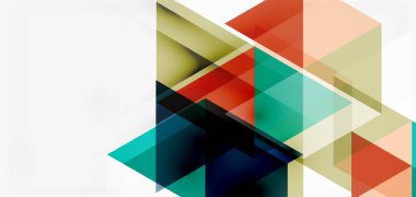 Geometrik soyut arkaplan, mozaik üçgen ve altıgen şekiller. İş veya teknoloji sunumu, İnternet posteri veya web broşürü kapağı, duvar kağıdı için modaya uygun soyut düzen şablonu