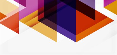 Geometrik soyut arkaplan, mozaik üçgen ve altıgen şekiller. İş veya teknoloji sunumu, İnternet posteri veya web broşürü kapağı, duvar kağıdı için modaya uygun soyut düzen şablonu