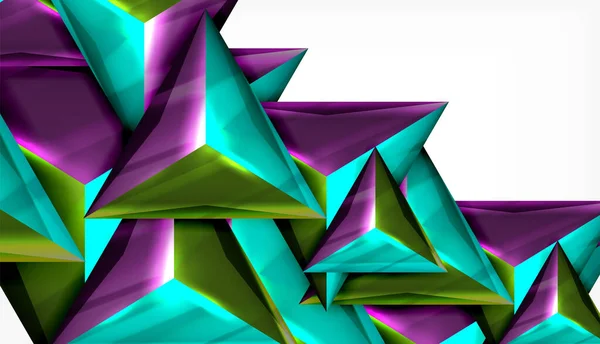 Fondo abstracto de vector geométrico triangular — Vector de stock