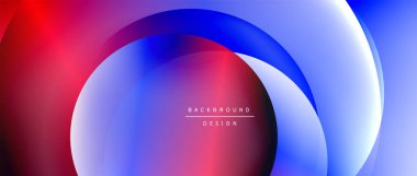 Sıvı gradyanlarla modern geometrik arkaplanı çember içine al