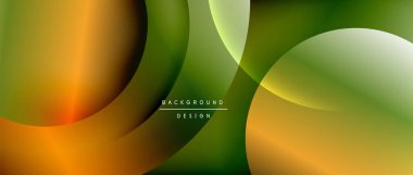 Sıvı gradyanlarla modern geometrik arkaplanı çember içine al