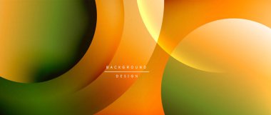 Sıvı gradyanlarla modern geometrik arkaplanı çember içine al