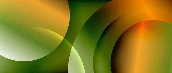 Kreis modernen geometrischen abstrakten Hintergrund mit flüssigen Gradienten — Stockvektor