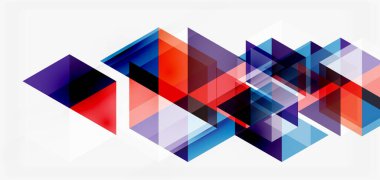 Geometrik soyut arkaplan, mozaik üçgen ve altıgen şekiller. İş veya teknoloji sunumu, İnternet posteri veya web broşürü kapağı, duvar kağıdı için modaya uygun soyut düzen şablonu