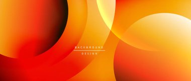 Sıvı gradyanlarla modern geometrik arkaplanı çember içine al