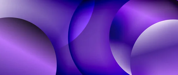 Kreis modernen geometrischen abstrakten Hintergrund mit flüssigen Gradienten — Stockvektor