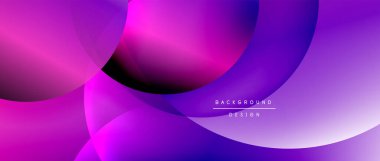 Sıvı gradyanlarla modern geometrik arkaplanı çember içine al