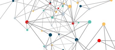 Hat noktaları bağlantıları, üçgen teknoloji tasarımı. Soyut geometrik arkaplan