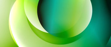 Sıvı gradyanlarla modern geometrik arkaplanı çember içine al