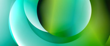 Sıvı gradyanlarla modern geometrik arkaplanı çember içine al