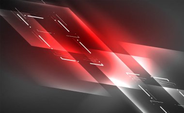 Dinamik neon parlak, soyut bir arkaplan. İş veya teknoloji sunumu, İnternet posteri veya web broşürü kapağı, duvar kağıdı için modaya uygun soyut düzen şablonu