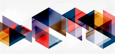 Geometrik soyut arkaplan, mozaik üçgen ve altıgen şekiller. İş veya teknoloji sunumu, İnternet posteri veya web broşürü kapağı, duvar kağıdı için modaya uygun soyut düzen şablonu