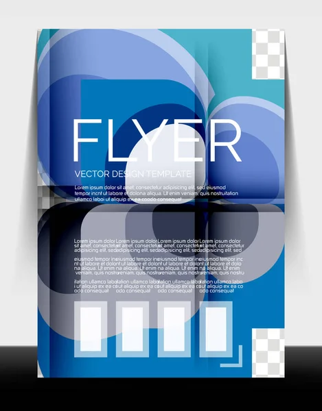 Brosjyremal for årsberetning, A4-størrelse, utformet med geometriske moderne mønstre – stockvektor