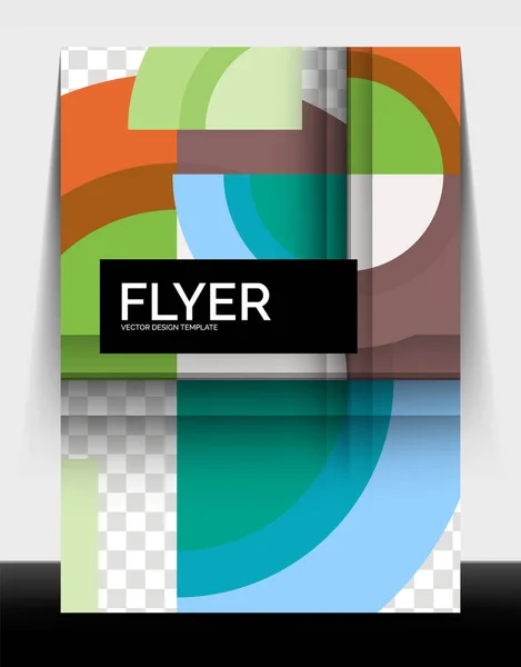 Дизайн кола шаблон друку а4 флаєра, річний дизайн звіту — стоковий вектор