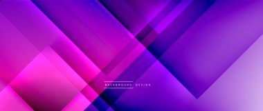 Kare şekiller bileşimi, akışkan geometrik soyut arkaplan. 3B gölge efektleri, modern tasarım şablonu