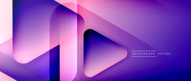 Üçgen geometrik soyut arkaplanı şekillendirir. Üç boyutlu gölge efektleri ve sıvı eğimleri. Metin mesajınız için modern üstüste bindirme formları duvar kağıdı