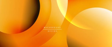 Sıvı gradyanlarla modern geometrik arkaplanı çember içine al