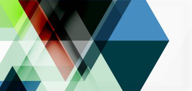 Geometrik soyut arkaplan, mozaik üçgen ve altıgen şekiller. İş veya teknoloji sunumu, İnternet posteri veya web broşürü kapağı, duvar kağıdı için modaya uygun soyut düzen şablonu
