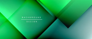 Kare şekiller bileşimi, akışkan geometrik soyut arkaplan. 3B gölge efektleri, modern tasarım şablonu