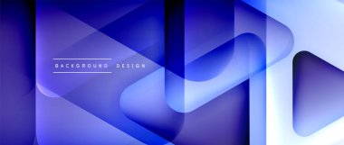 Üçgen geometrik soyut arkaplanı şekillendirir. Üç boyutlu gölge efektleri ve sıvı eğimleri. Metin mesajınız için modern üstüste bindirme formları duvar kağıdı