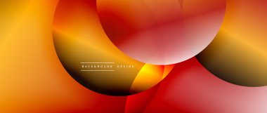 Sıvı gradyanlarla modern geometrik arkaplanı çember içine al