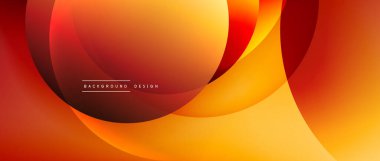 Sıvı gradyanlarla modern geometrik arkaplanı çember içine al