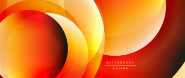 Sıvı gradyanlarla modern geometrik arkaplanı çember içine al