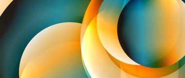 Sıvı gradyanlarla modern geometrik arkaplanı çember içine al