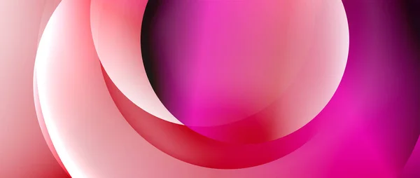 Circle fondo abstracto geométrico moderno con gradientes líquidos — Vector de stock