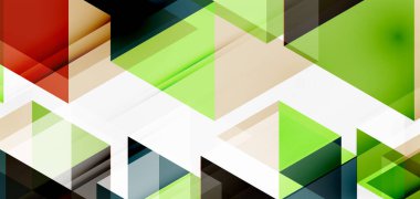 Geometrik soyut arkaplan, mozaik üçgen ve altıgen şekiller. İş veya teknoloji sunumu, İnternet posteri veya web broşürü kapağı, duvar kağıdı için modaya uygun soyut düzen şablonu