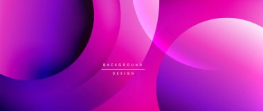 Sıvı gradyanlarla modern geometrik arkaplanı çember içine al