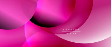 Sıvı gradyanlarla modern geometrik arkaplanı çember içine al