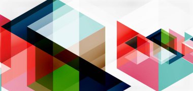 Geometrik soyut arkaplan, mozaik üçgen ve altıgen şekiller. İş veya teknoloji sunumu, İnternet posteri veya web broşürü kapağı, duvar kağıdı için modaya uygun soyut düzen şablonu