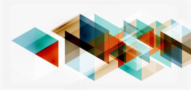 Geometrik soyut arkaplan, mozaik üçgen ve altıgen şekiller. İş veya teknoloji sunumu, İnternet posteri veya web broşürü kapağı, duvar kağıdı için modaya uygun soyut düzen şablonu