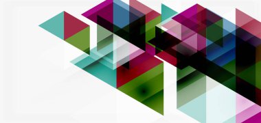 Geometrik soyut arkaplan, mozaik üçgen ve altıgen şekiller. İş veya teknoloji sunumu, İnternet posteri veya web broşürü kapağı, duvar kağıdı için modaya uygun soyut düzen şablonu