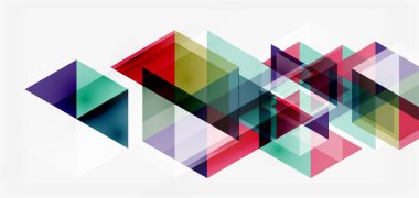 Geometrik soyut arkaplan, mozaik üçgen ve altıgen şekiller. İş veya teknoloji sunumu, İnternet posteri veya web broşürü kapağı, duvar kağıdı için modaya uygun soyut düzen şablonu